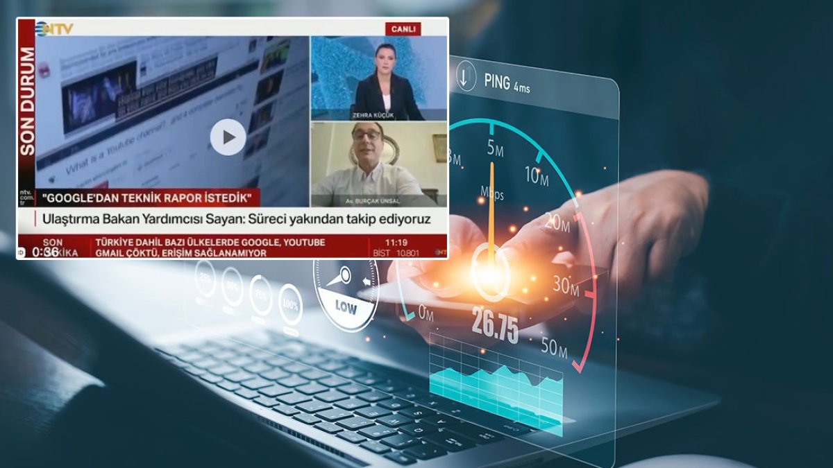Türkiye'nin internet hızı tartışması: “Dünyanın en hızlısı” dedi, canlı yayından düştü