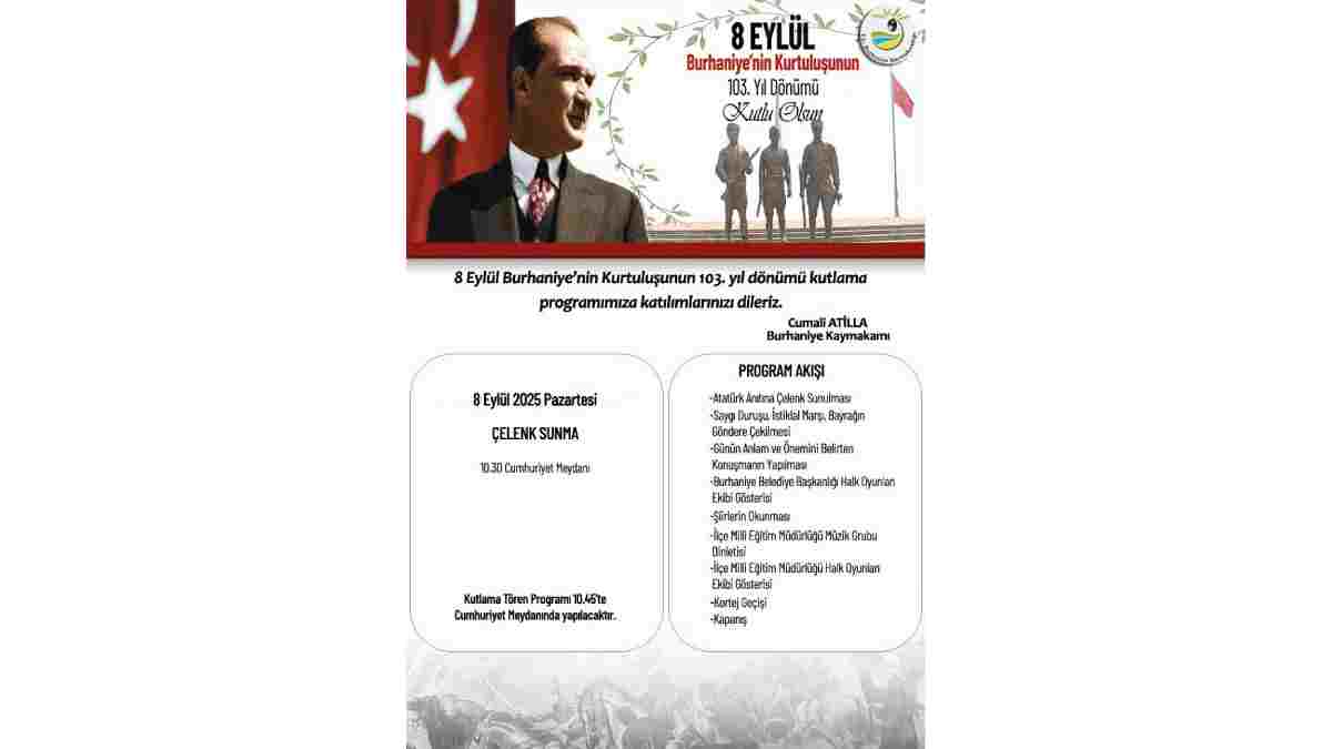 Burhaniye’nin kurtuluşunun 103. yılı dolu dolu kutlanacak