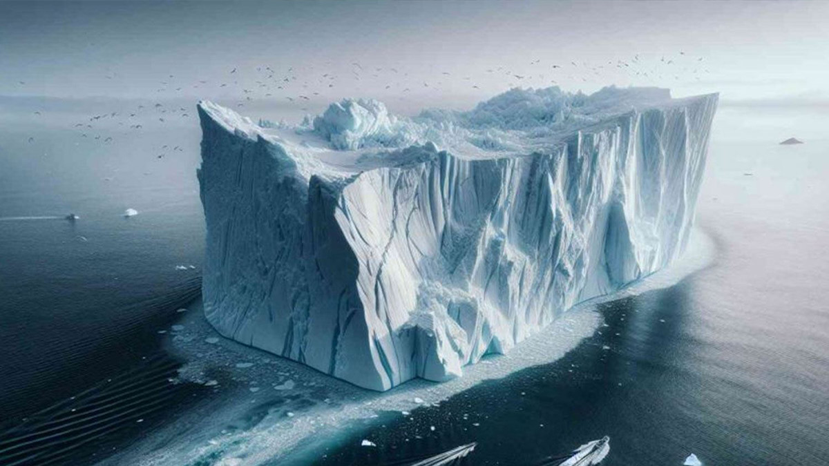Dünyanın en büyük buz dağı parçalanmaya başladı