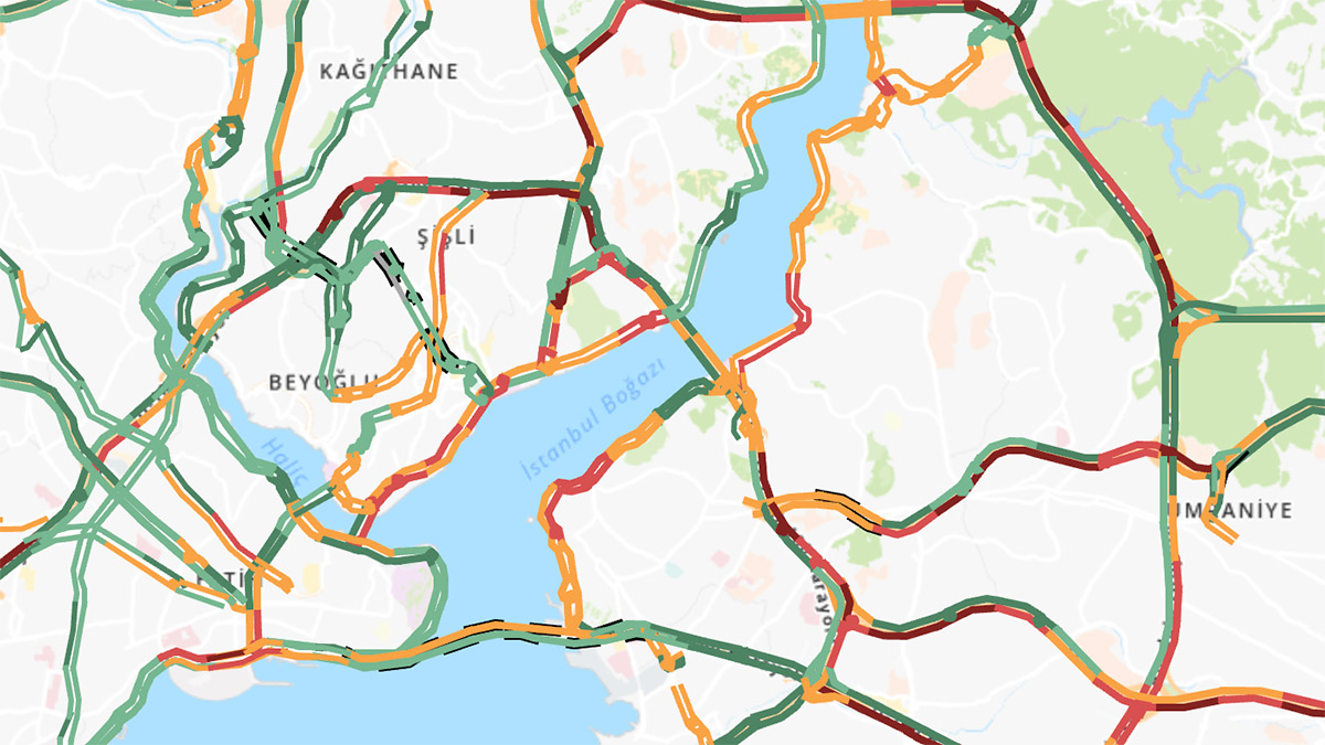 İstanbul'da trafik yoğunluğu yüzde 80'e çıktı
