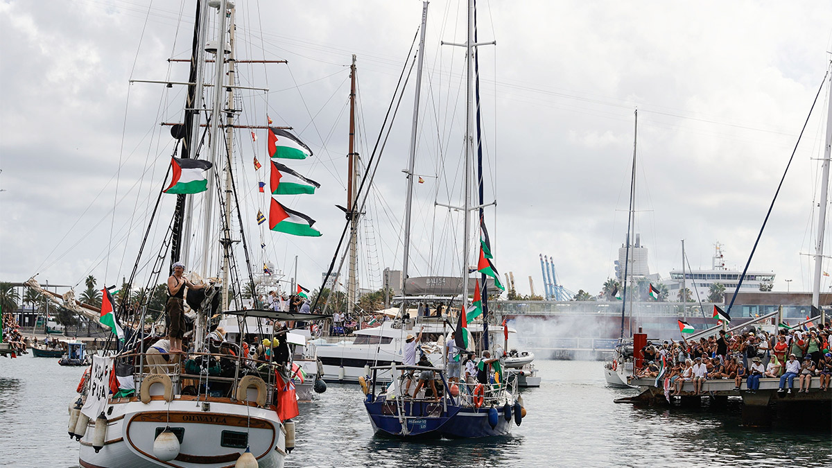 İsrail'den Sumud filosuna taciz: 'Gazze’nin geleceğini taşıyan gemileri durduramayacaklar'