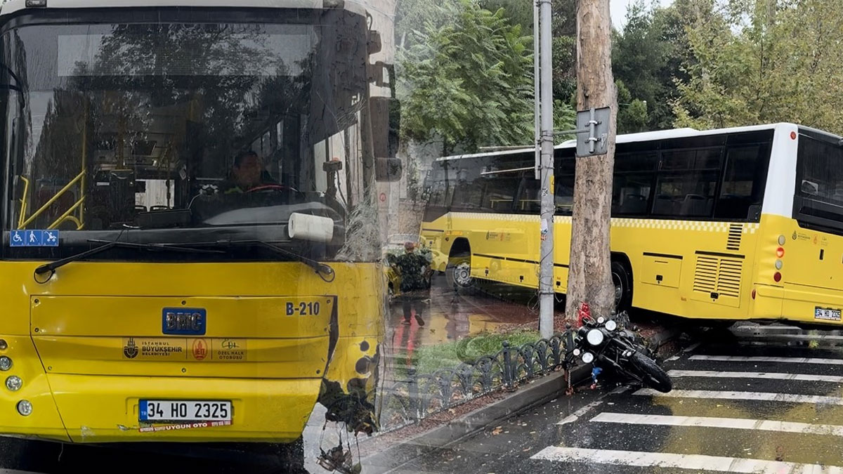Yağmur, İstanbul trafiğini vurdu: İki ilçede İETT otobüsü kazası
