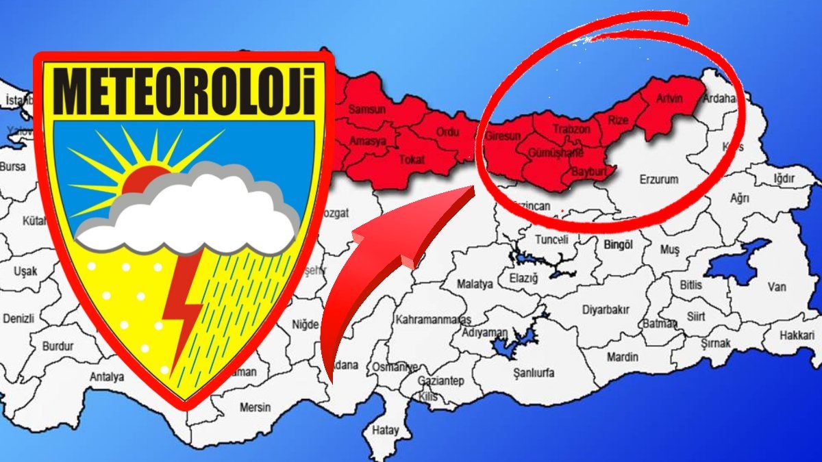 Meteorolojiden kritik uyarı: Gece saatlerinde başlıyor! Doğu Karadeniz için alarm verildi