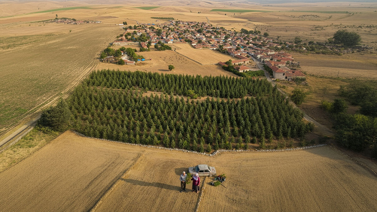 Arabasını satıp 5 bin sedir fidanı dikti: Şimdi ormana dönüştü!