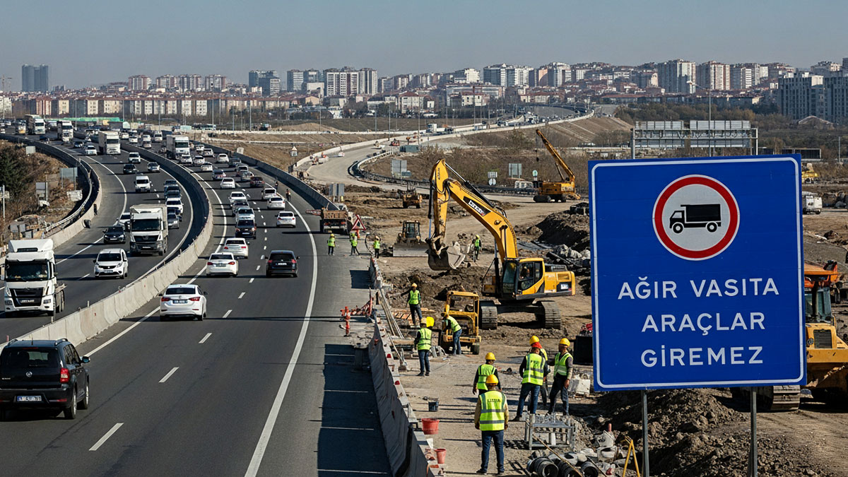 O güzergahta tır ve kamyonlara saat sınırlaması!