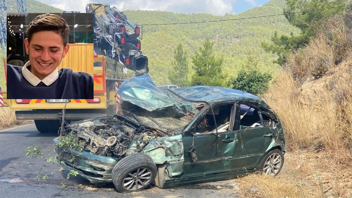 Antalya'da feci kaza! Otomobil uçuruma yuvarlandı: 1 ölü