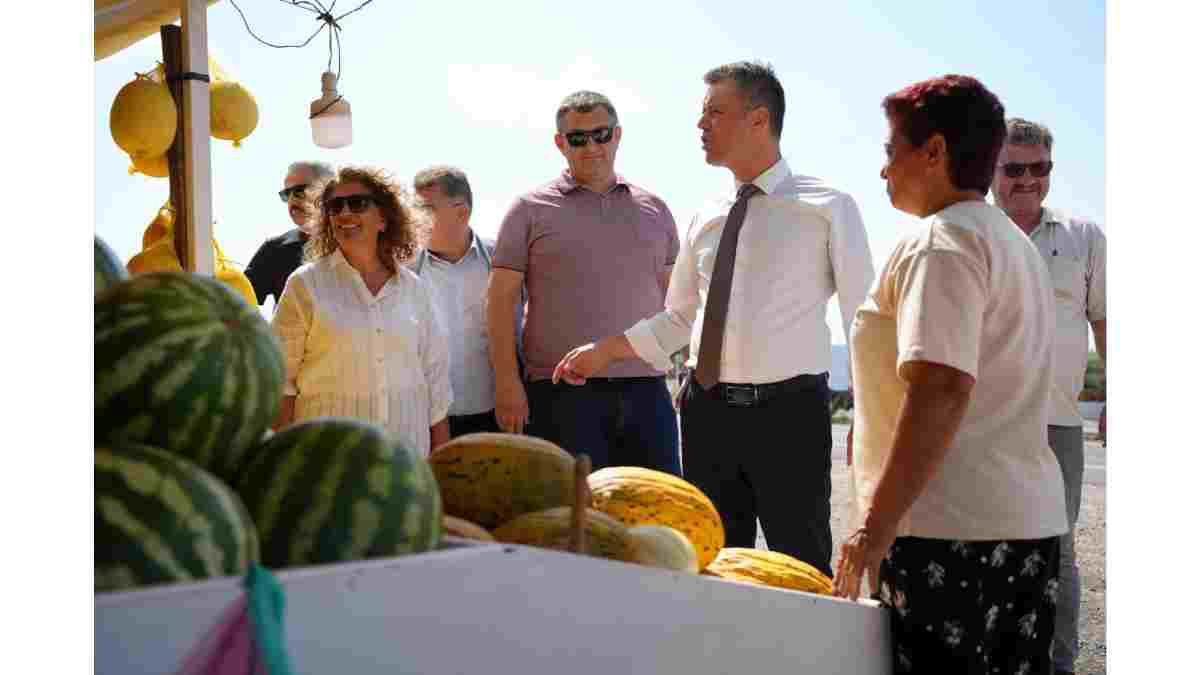 Çorlu'nun ilk coğrafi işaretli ürünü Seymen kavununun hasadı başladı