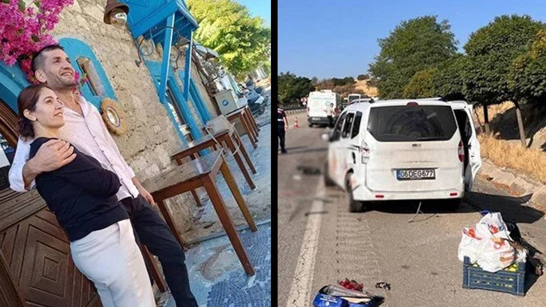 Manisa'da feci kaza: 2 ölü, 2 yaralı! Patlayan lastik sonları oldu