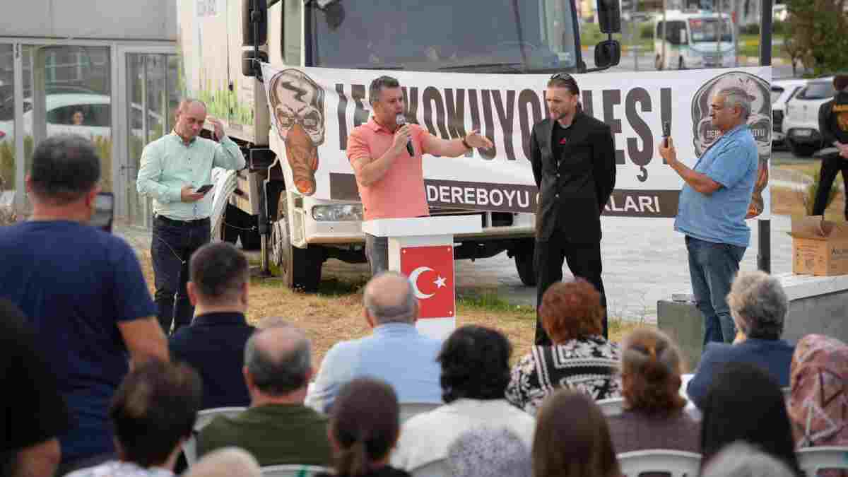 Başkan Sarıkurt, Ergene’deki çevre sorunlarına dikkat çeken eyleme katıldı