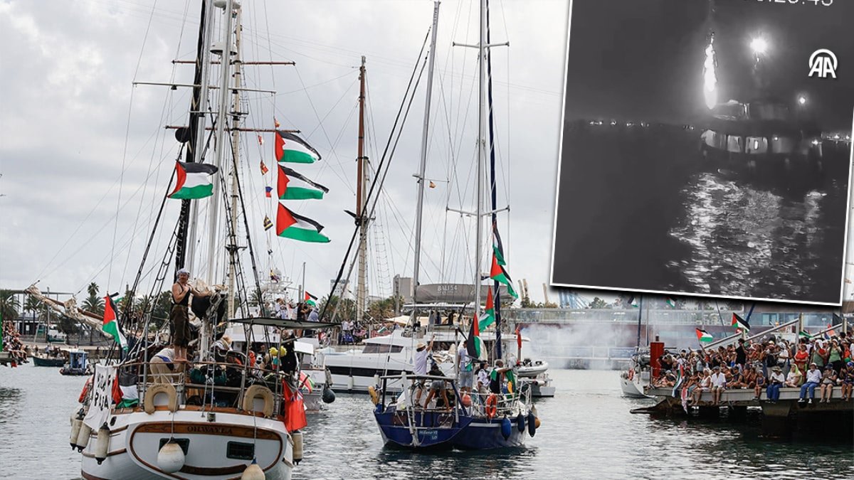 Küresel Sumud Filosu teknesine dronlu saldırı