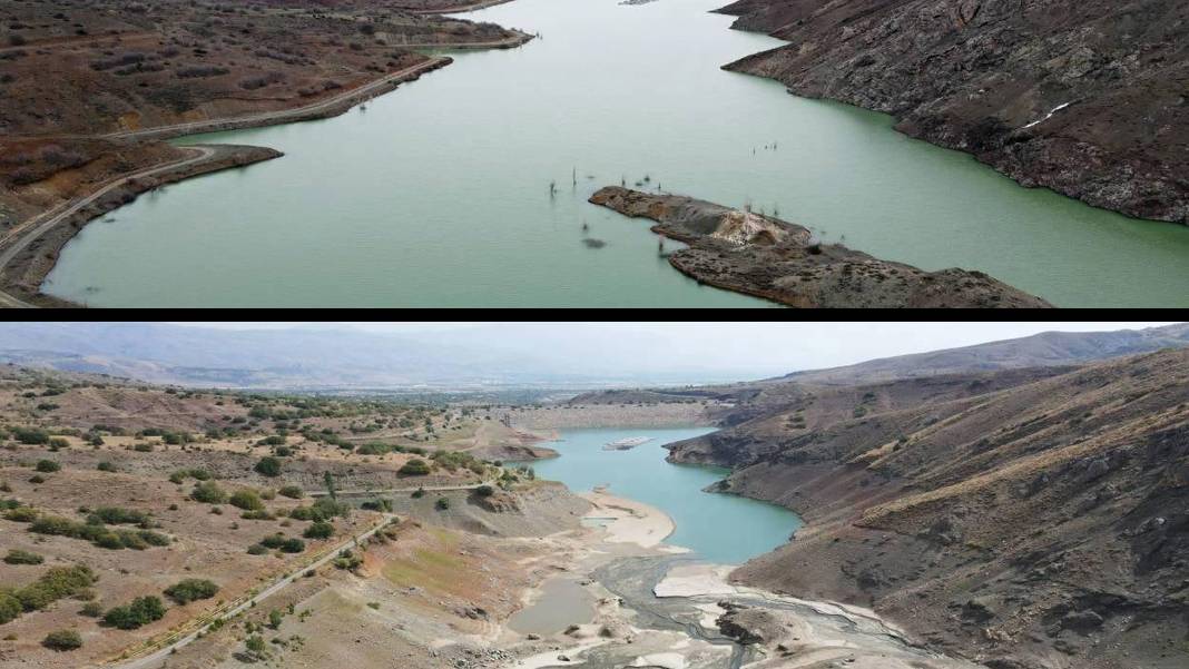 Erzincan'daki Göyne Barajı alarm veriyor: Seviye yüzde 10'un altında