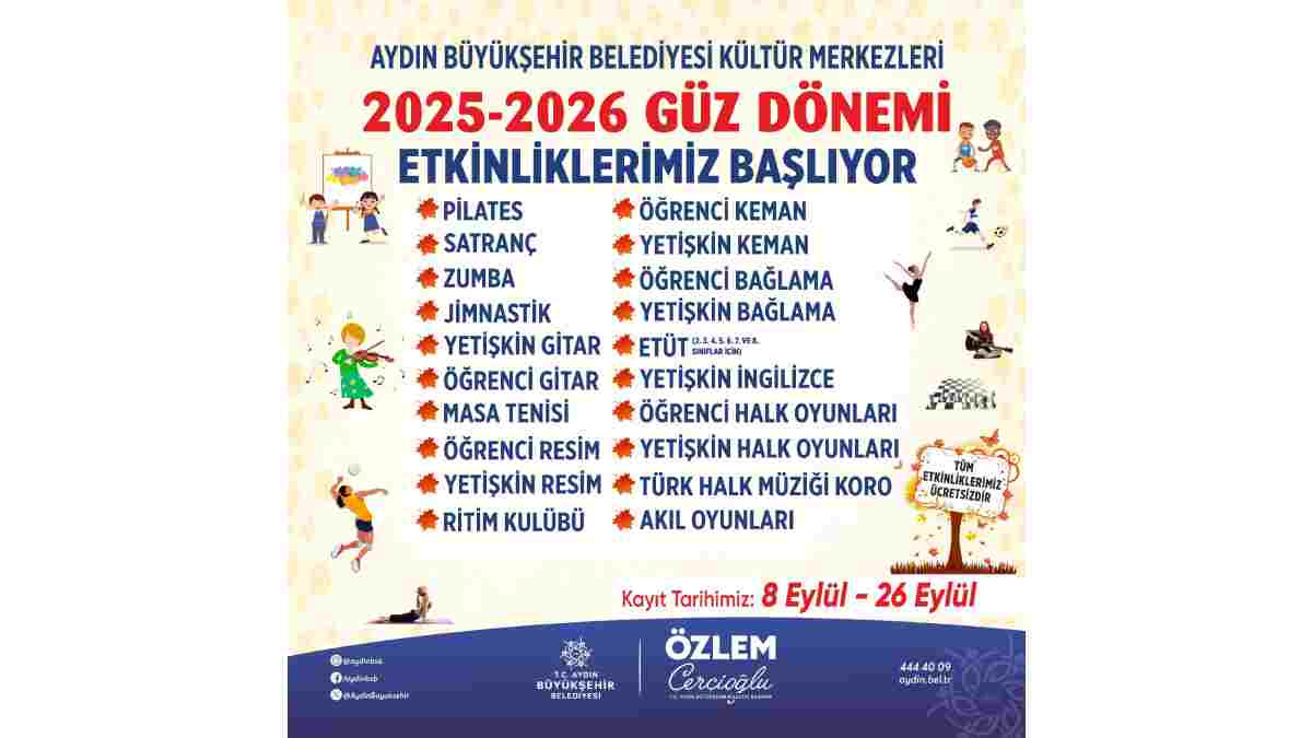 Başkan Çerçioğlu Aydınlıları spor, sanat ve eğitimle buluşturuyor