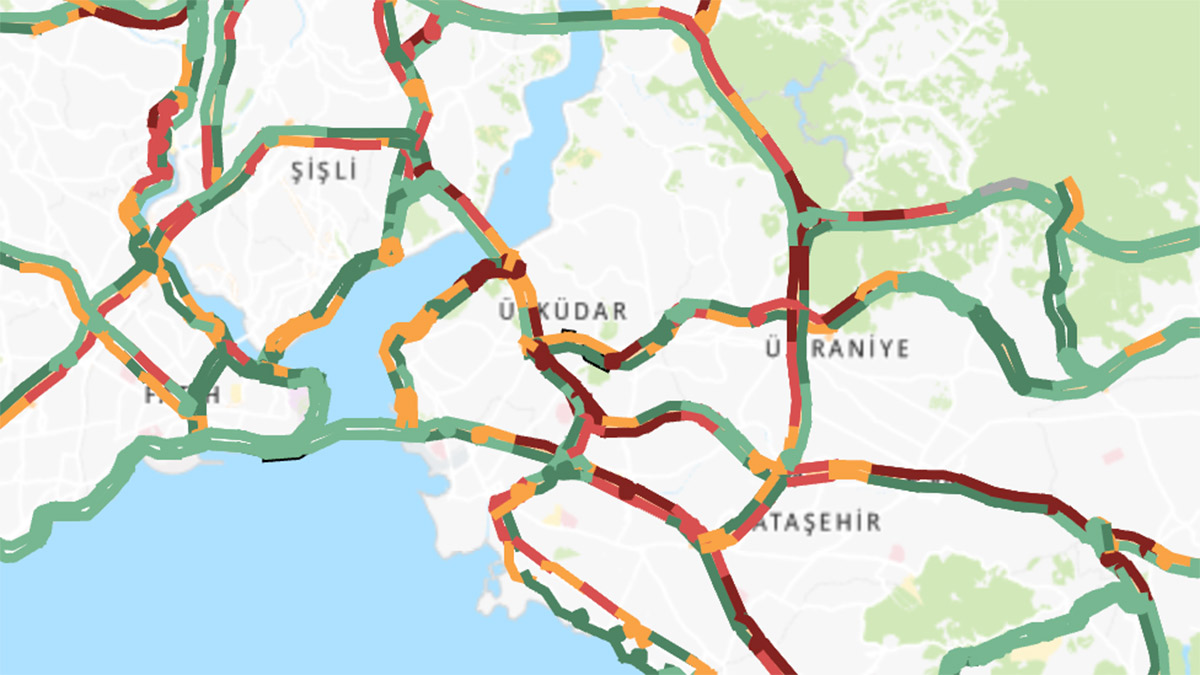 İstanbul’da üçüncü iş gününde yoğun trafik