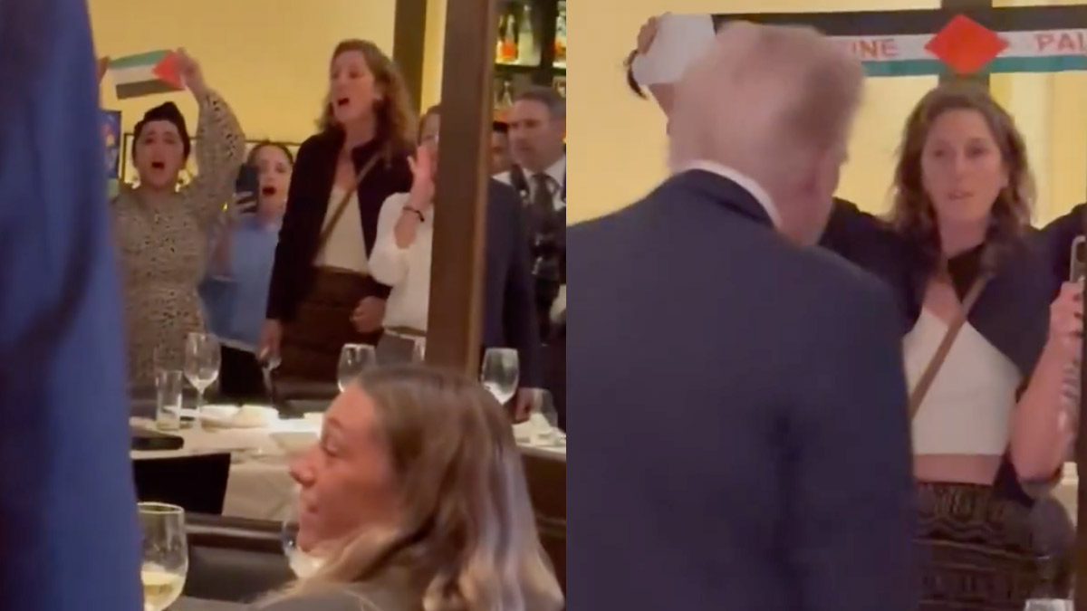 Trump'a restoranda Gazze protestosu: 'Bugünün Hitleri'