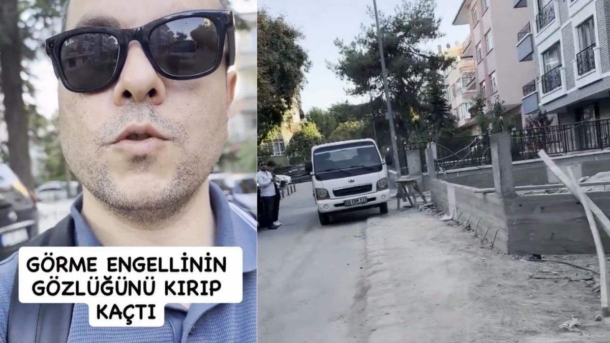 Ankara'da vicdanları yaralayan olay: Görme engelinin gözlüğünü kırdı fiyatını duyunca kaçtı
