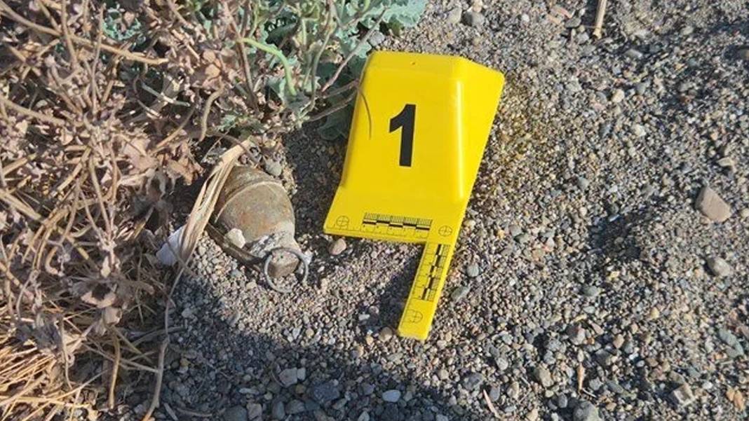 İznik Gölü kıyısında el bombası