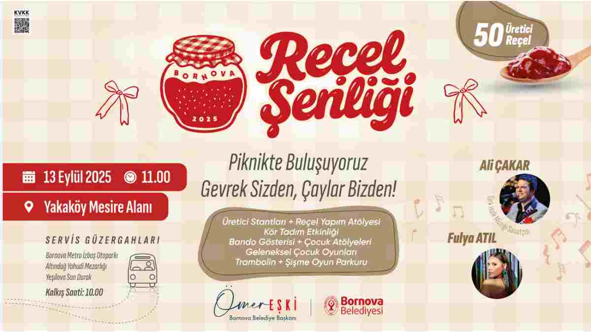 Türkiye’nin ilk reçel festivali cumartesi Yakaköy’de