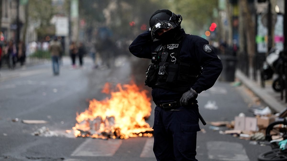 Fransa’da Macron karşıtı protestolarda 675 kişi gözaltına alındı