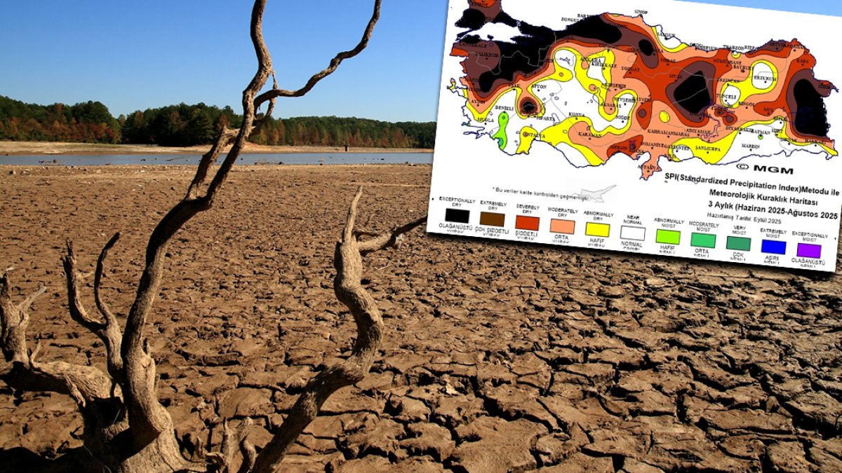 İstanbul ve birçok şehir haritada siyaha döndü: Türkiye kuraklığın pençesinde