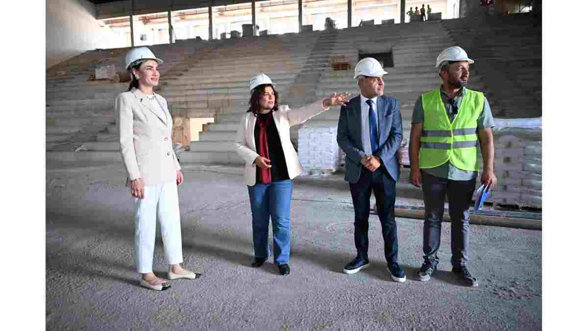 Aydın’da kapalı spor salonu inşaatı hızla sürüyor