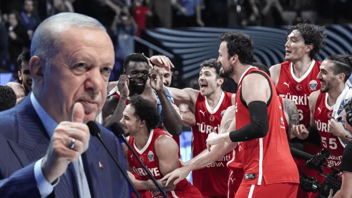 Erdoğan'dan A Milli Basketbol Takımı'na tebrik mesajı