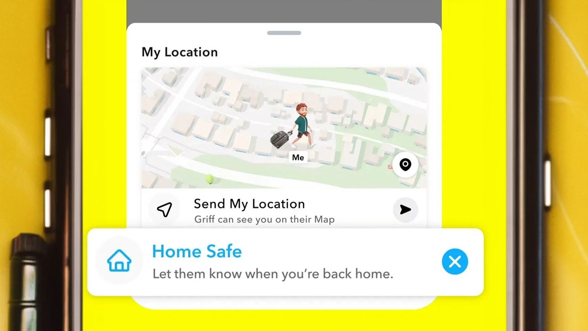 Snapchat, eve vardığınız anında bildirim gönderiyor!