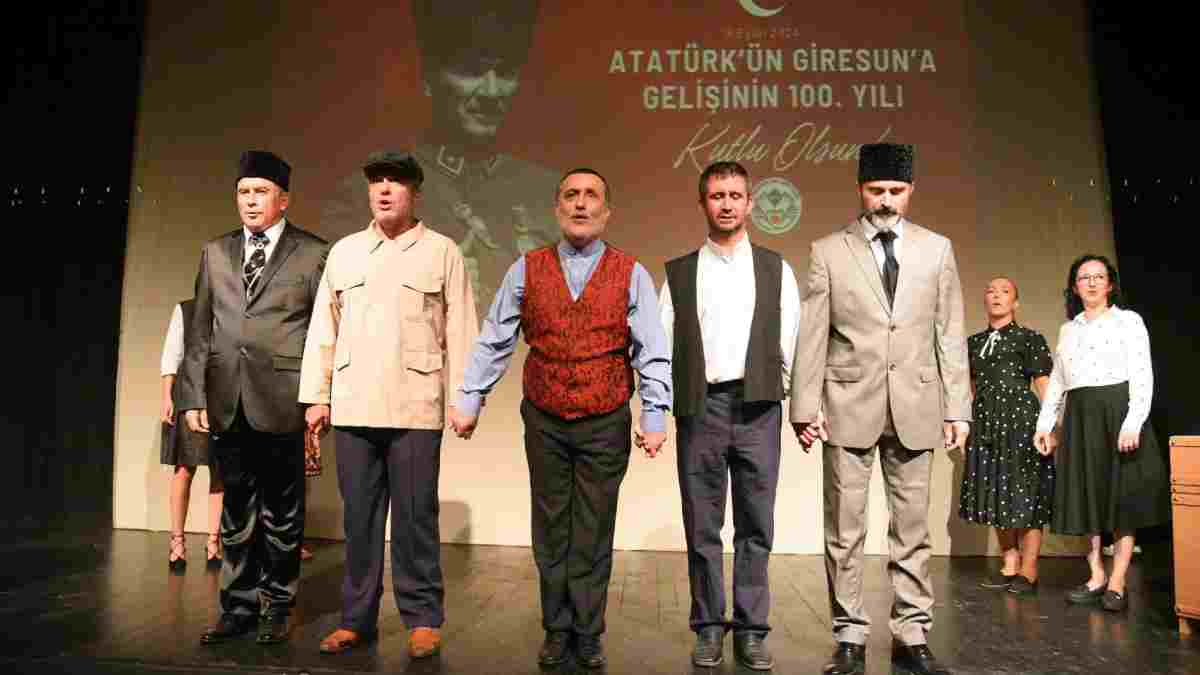 Atatürk’ün Giresun’a gelişinin yıl dönümüne özel tiyatro oyunu hazırlandı