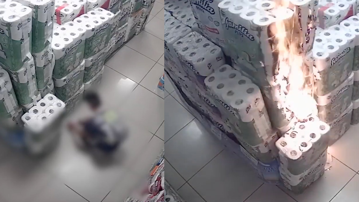 Markette peçeteleri yakıp yangın çıkarmıştı! 10 yaşındaki çocuğun akıbeti belli oldu
