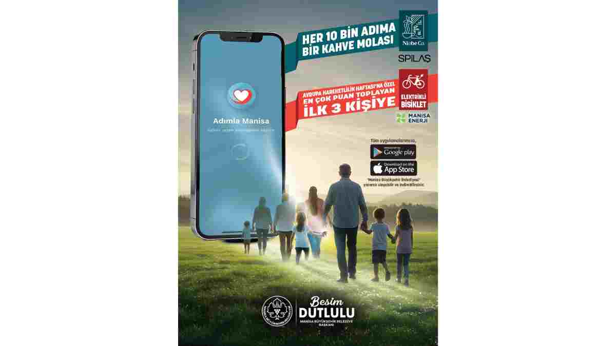 Adımla Manisa’ ile sağlıklı yaşam ve ödül bir arada