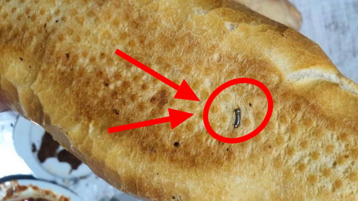 Bu kadarına da pes dedirten olay! Fırından aldığı ekmeğin içinden inşaat çivisi çıktı