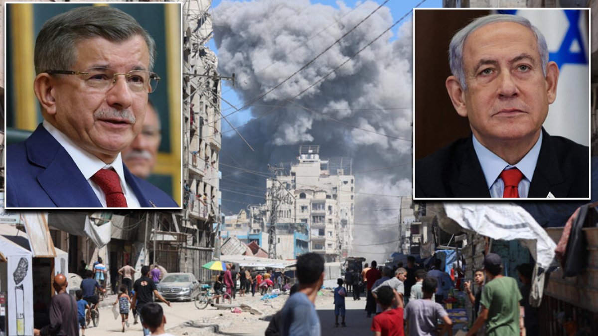 Davutoğlu'ndan Netanyahu'ya tepki: Kudüs'ü barış şehri olmaktan çıkaran bir katilsin