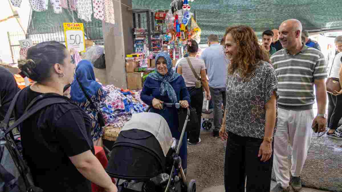 Başkan Ünsal’dan pazar yeri ziyareti