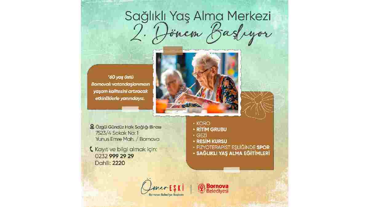 Sağlıklı Yaş Alma Merkezi’nde yeni dönem başlıyor