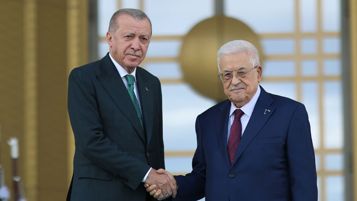 Cumhurbaşkanı Erdoğan, Filistin Devlet Başkanı Abbas ile görüştü