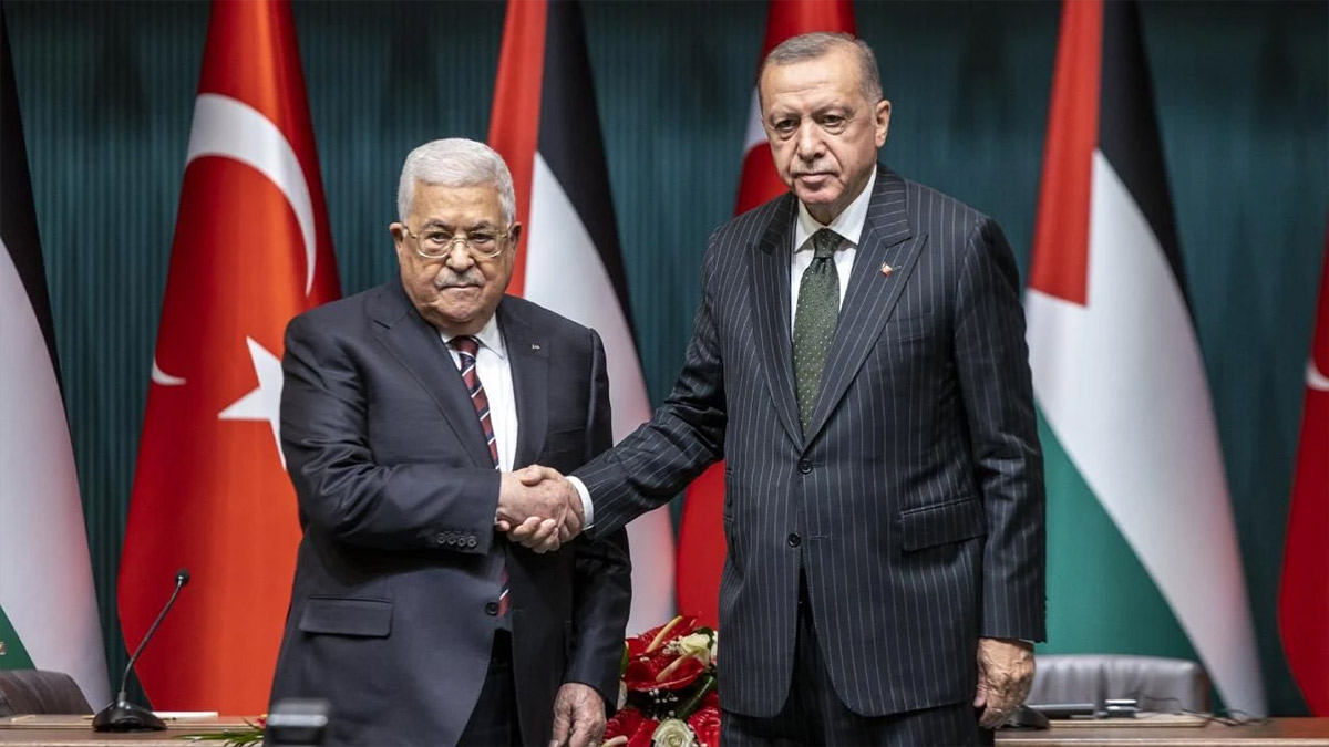 Erdoğan, Mahmud Abbas'la görüştü
