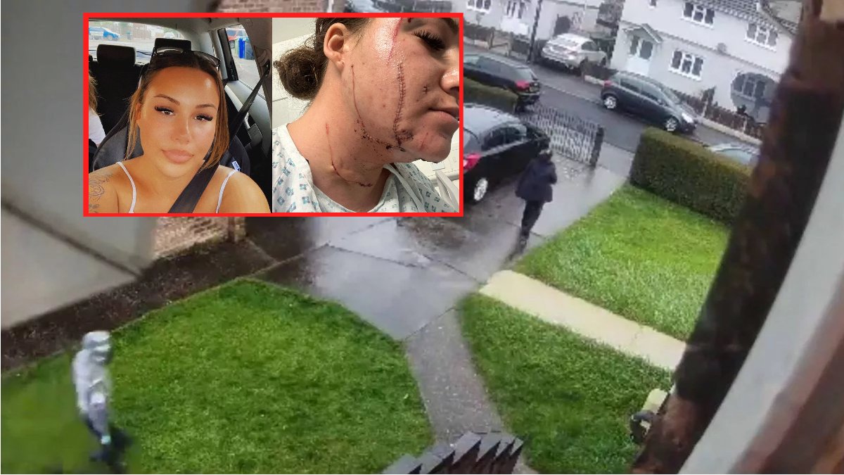 Eski sevgilisinin bıçaklı dehşeti kapı zili kamerasında! Genç kadının boğazını kesti