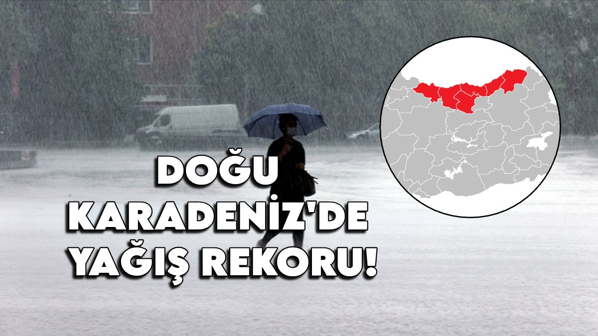 Doğu Karadeniz'de yağış rekoru: Rize, Trabzon ve Giresun'da yaşam durdu