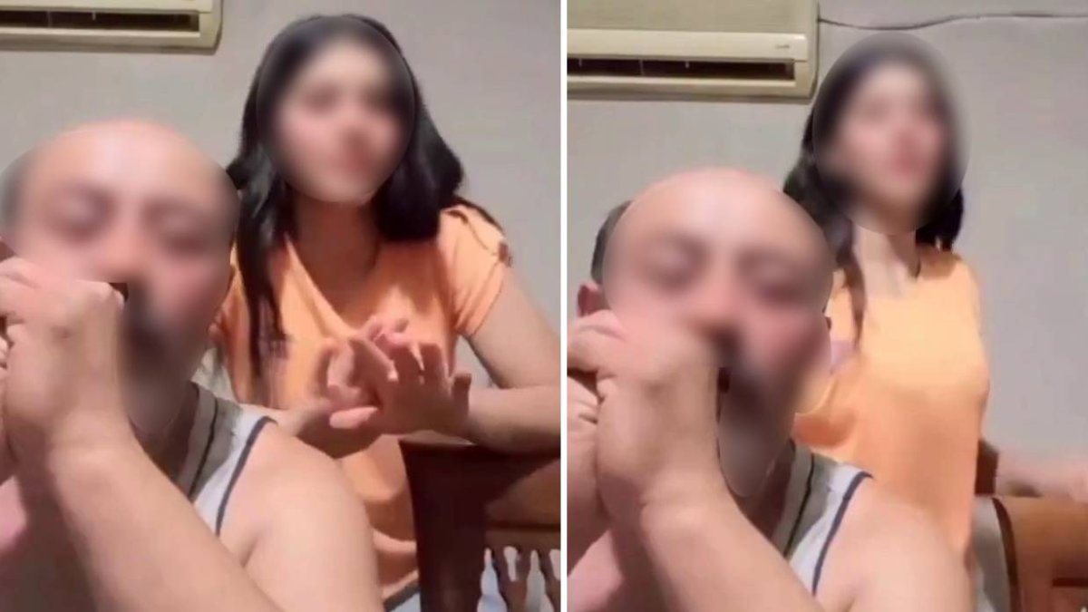 Hatay'da kızını TikTok'ta dans ettirip para kazandıran babanın görüntüleri şok etti! Baba gözaltına alındı