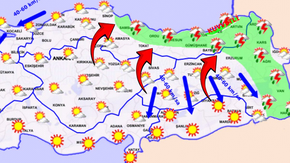 Meteoroloji'den 21 Eylül uyarısı! Kuvvetli rüzgar ve sağanak yağış geliyor