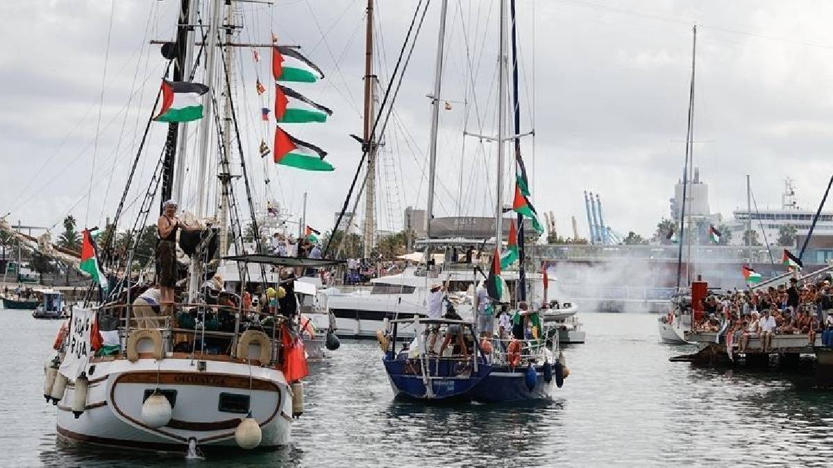 Gazze yolundaki Küresel Sumud Filosu’ndan açıklama: Kaynağı belirsiz dronlar bizi takip ediyor