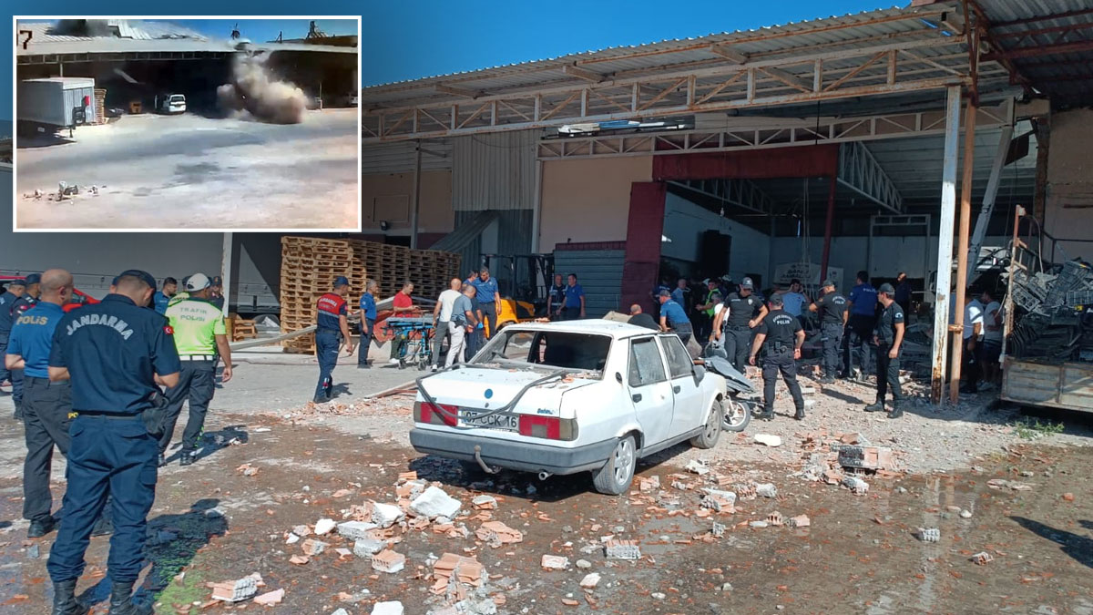 Antalya'da toptancı halinde patlama: Ölü ve yaralılar var