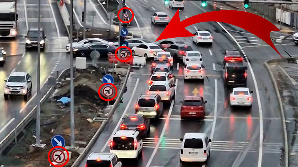 Çözüm beklerken kaos geldi! Kurallara uymayan sürücüler kavşağı kilitliyor