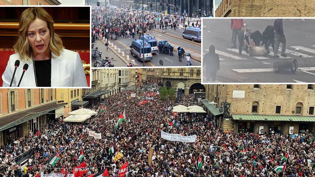 Meloni Filistin'i tanımadı İtalya ayağa kalktı: 75 kentte Gazze dayanışması