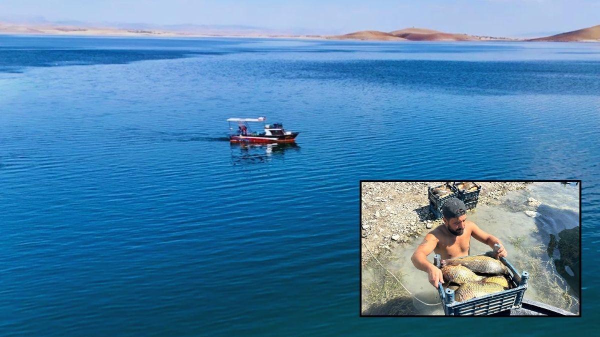 Deniz olmaması ona engel değil! Geceye kadar avlanıyor, çeşit çeşit yakalıyor: Aylık 200.000 TL gelir elde ediyor