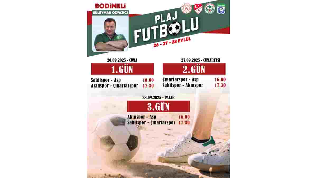 Plaj futbolu heyecanı başlıyor