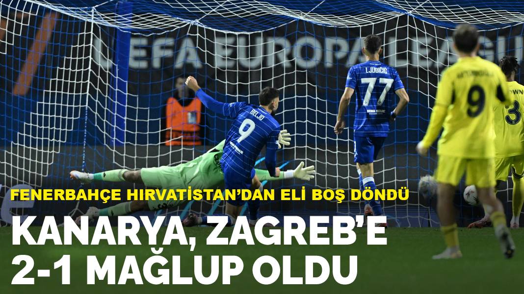 Fenerbahçe Hırvatistan'dan eli boş döndü