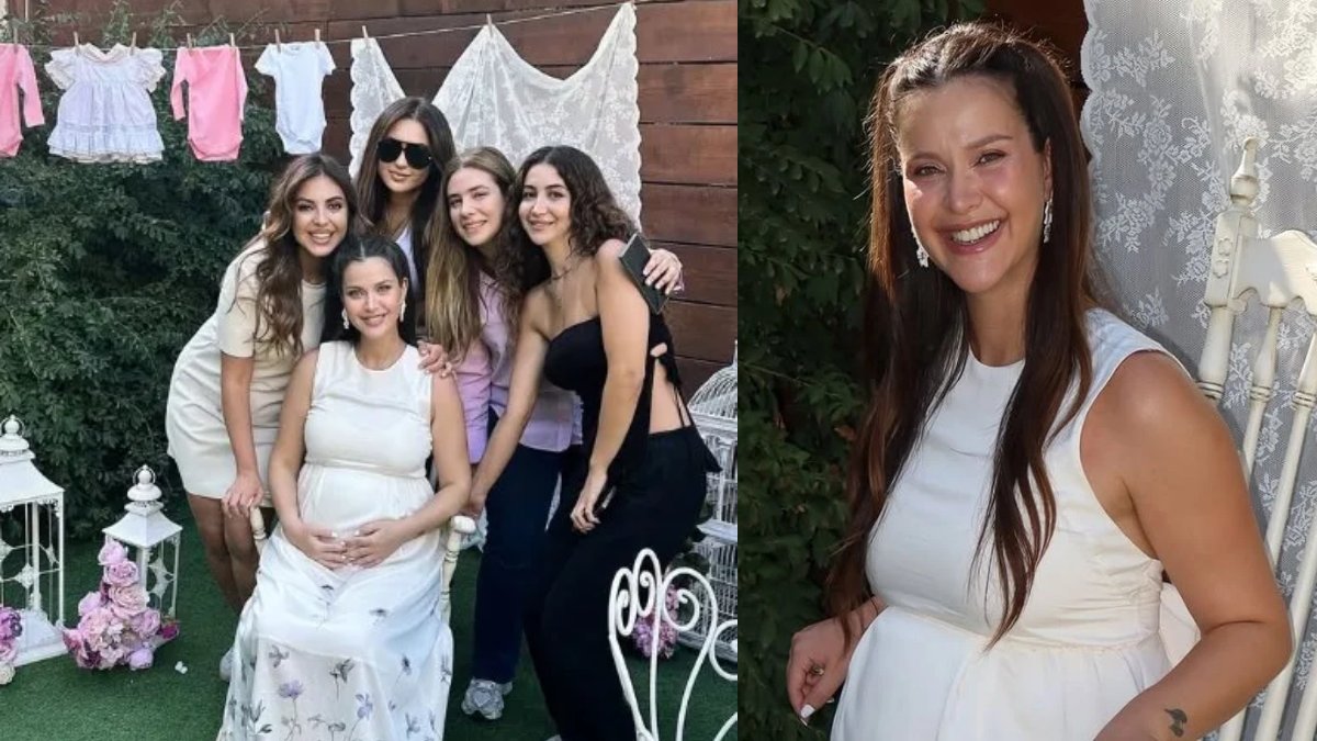 İrem Helvacıoğlu’nda son heyecanlar! Baby Shower partisi yaptı, güzelliği hayran bıraktı! Annelik çok yakıştı