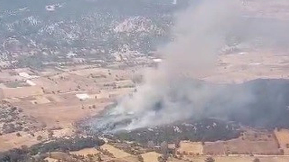 Burdur’da ormanlık alanda yangın