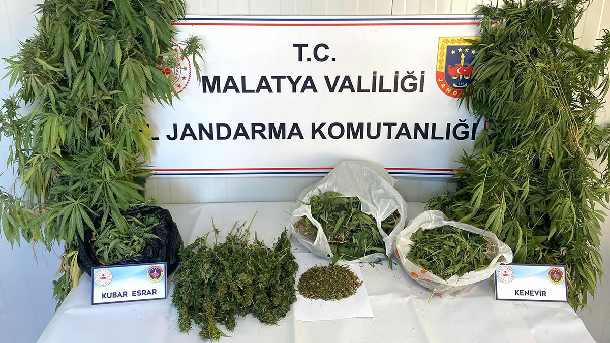 Malatya’da uyuşturucu ve kaçakçılık operasyonu: 9 gözaltı, 1 tutuklama