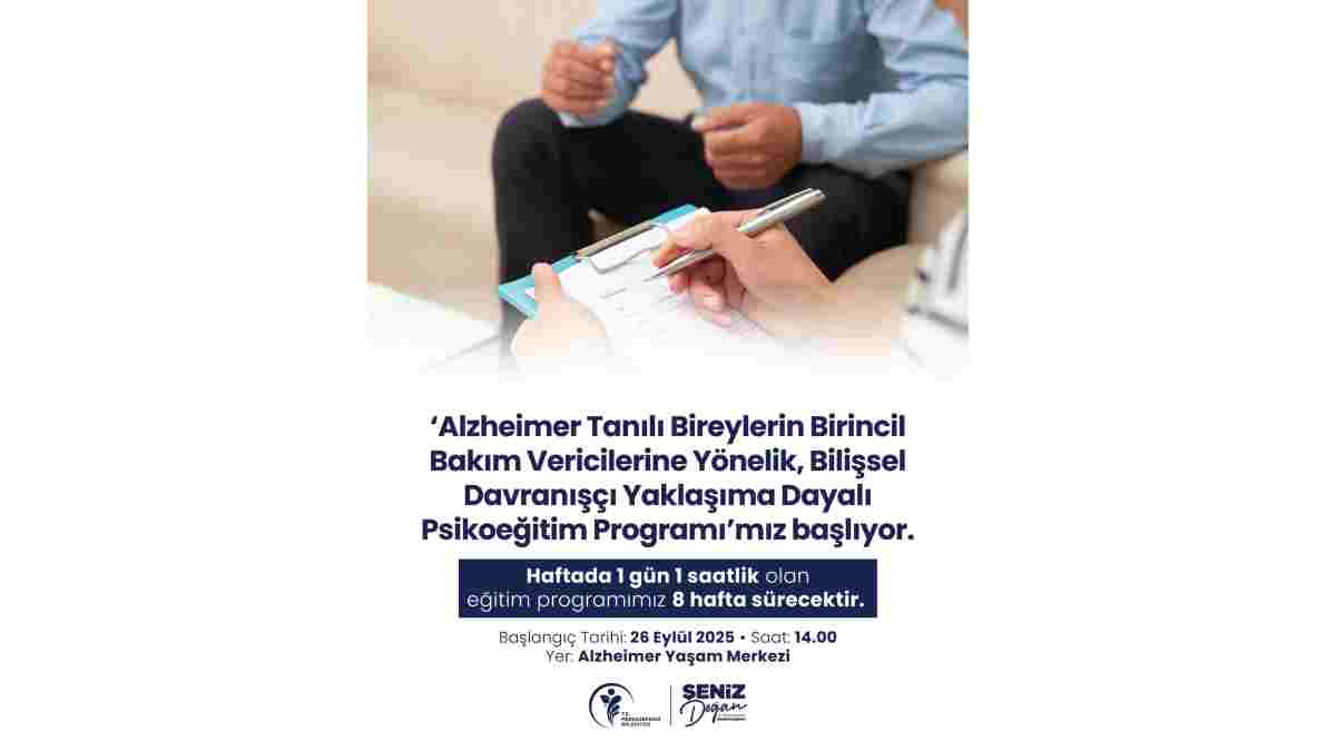 Alzheimer tanılı bireylerin yakınlarına özel psikoeğitim programı başlıyor